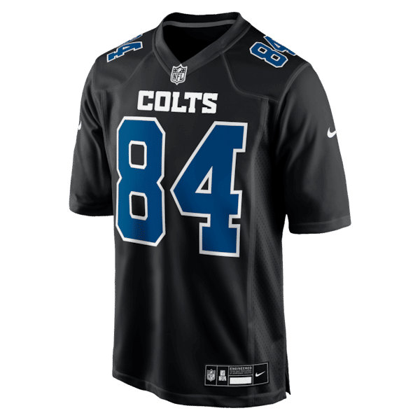 Custom Tyler Warren Indianapolis Colts Fashion Game Jersey Carbon Black