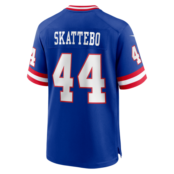 Custom Cam Skattebo New York Giants Alternate 2 Legacy Game Jersey Royal