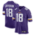 Custom Justin Jefferson Minnesota Vikings Game Jersey Purple