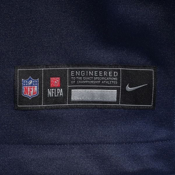 Custom A.J. Brown New England Patriots Game Jersey Navy