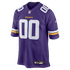 Custom Minnesota Vikings Custom Game Jersey Purple