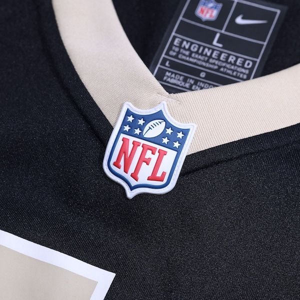 Custom Cameron Jordan New Orleans Saints Game Jersey Black