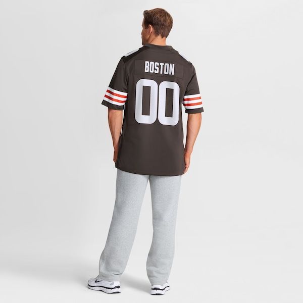Custom Denzel Boston Cleveland Browns Game Jersey Brown