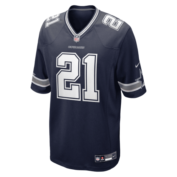 Custom Deion Sanders Dallas Cowboys Team Retired Player Game Jersey Navy
