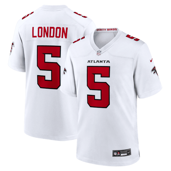 Custom Drake London Atlanta Falcons Game Jersey White