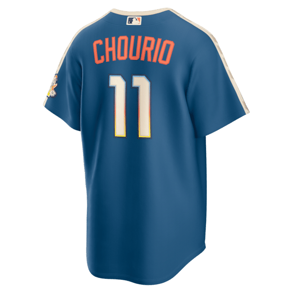 Custom Jackson Chourio Milwaukee Brewers 2026 City Connect Stadium Jersey Mineral Blue