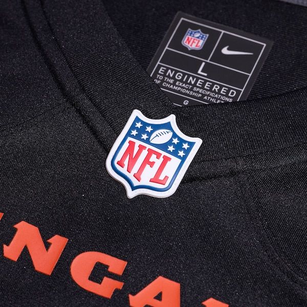 Custom Cincinnati Bengals Custom Game Jersey Black