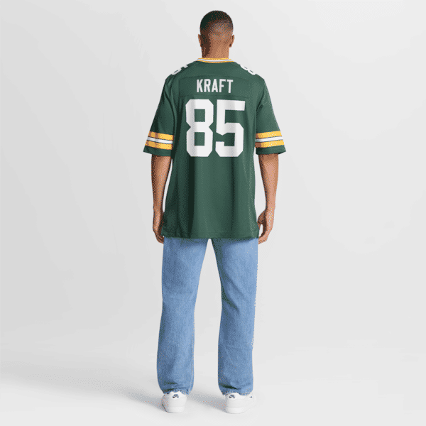 Custom Tucker Kraft Green Bay Packers Game Jersey Green