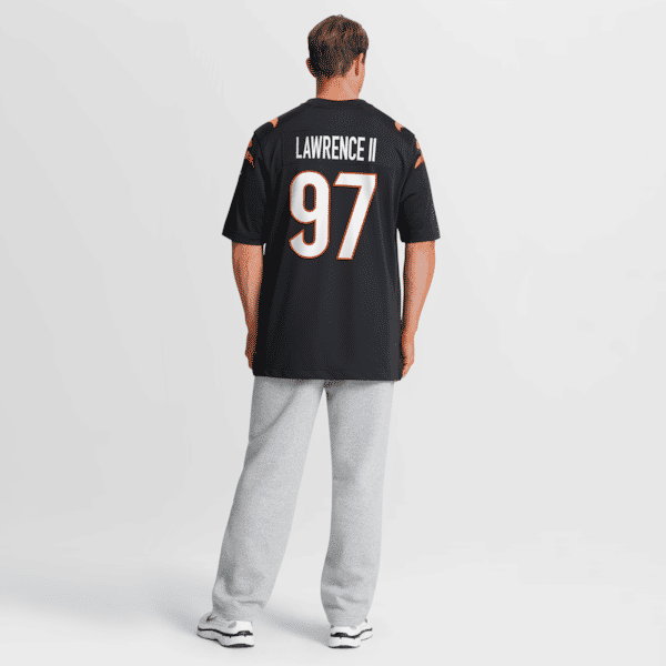 Custom Dexter Lawrence II Cincinnati Bengals Game Jersey Black