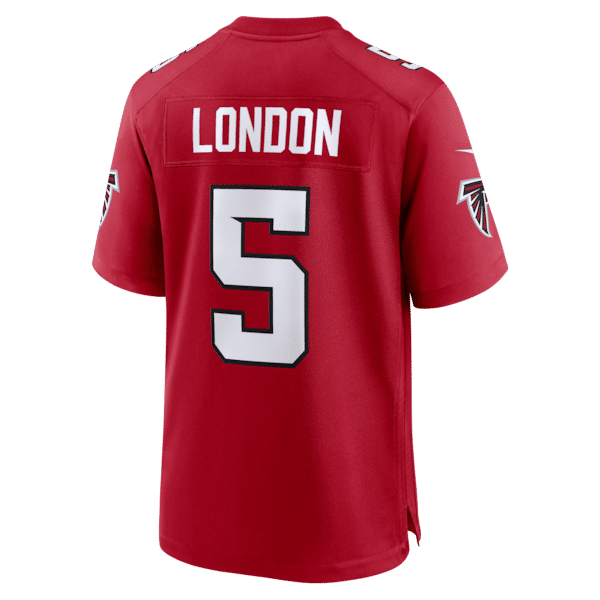 Custom Drake London Atlanta Falcons Game Jersey Red