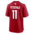 Custom Larry Fitzgerald Arizona Cardinals Team Retired Game Jersey Cardinal