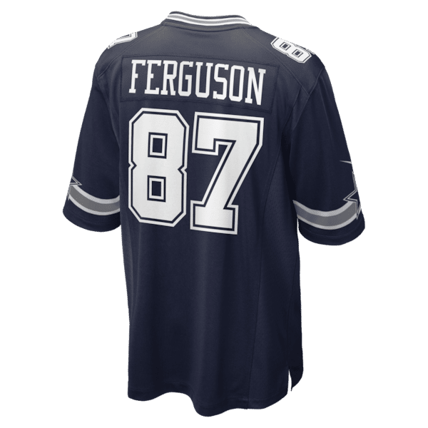 Custom Jake Ferguson Dallas Cowboys Team Game Jersey Navy