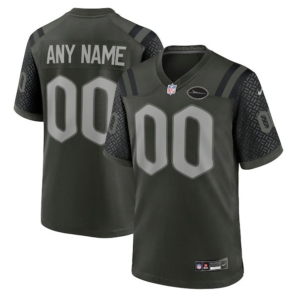 Custom New York Jets 2025 Rivalries Custom Game Jersey Gotham Green