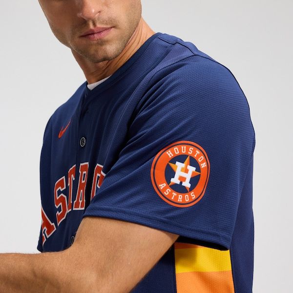 Custom Jose Altuve Houston Astros Alternate Limited Player Jersey Navy