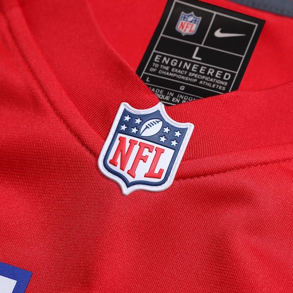 Custom Drake Maye New England Patriots Game Jersey Red