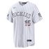 Custom Hunter Goodman Colorado Rockies 2026 All-Star Game Stars & Stripes Stadium Jersey White