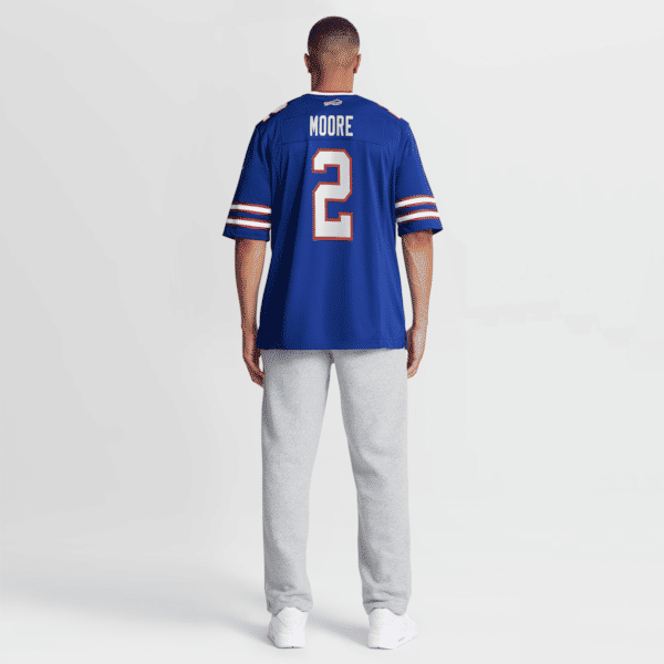 Custom D.J. Moore Buffalo Bills Game Jersey Royal