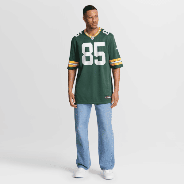 Custom Tucker Kraft Green Bay Packers Game Jersey Green