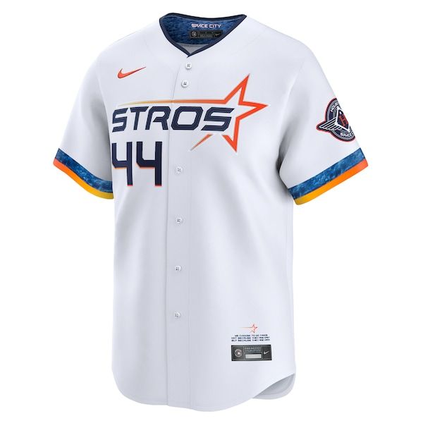 Custom Yordan Alvarez Houston Astros 2025 City Connect Limited Player Jersey White