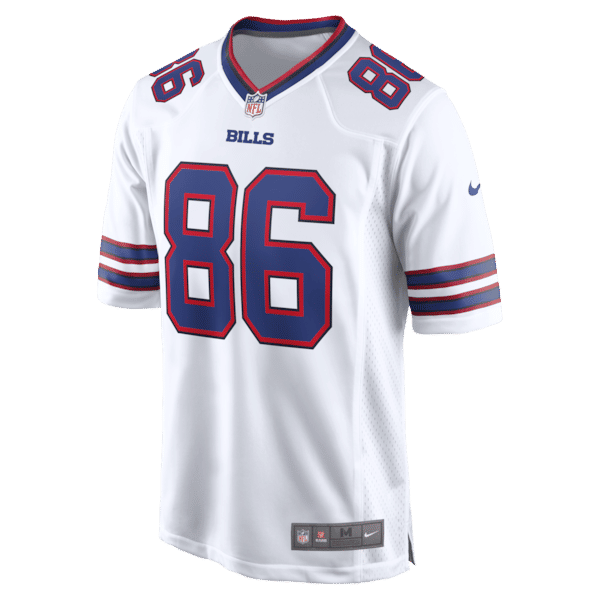 Custom Dalton Kincaid Buffalo Bills Game Jersey White