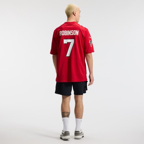 Custom Bijan Robinson Atlanta Falcons Game Jersey Red