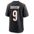 Custom Joe Burrow Cincinnati Bengals Game Jersey Black