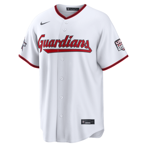 Custom Cleveland Guardians 2026 All-Star Game Stars & Stripes Stadium Jersey White