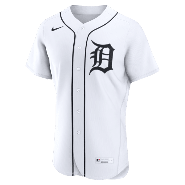 Custom Detroit Tigers Home Authentic Custom Jersey White