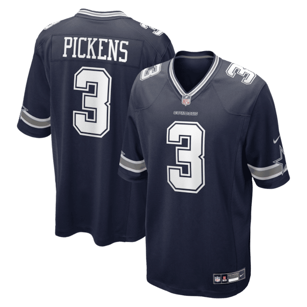 Custom George Pickens Dallas Cowboys Game Jersey Navy