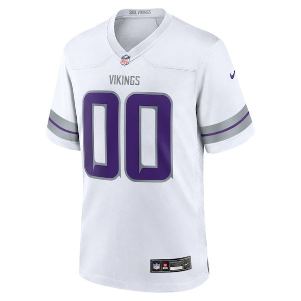 Custom Minnesota Vikings Custom Alternate Game Jersey White
