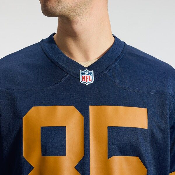 Custom Tucker Kraft Green Bay Packers Alternate Game Jersey Navy
