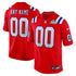 Custom New England Patriots Custom Game Jersey Red