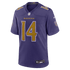 Custom Kyle Hamilton Baltimore Ravens Alternate Game Jersey Purple