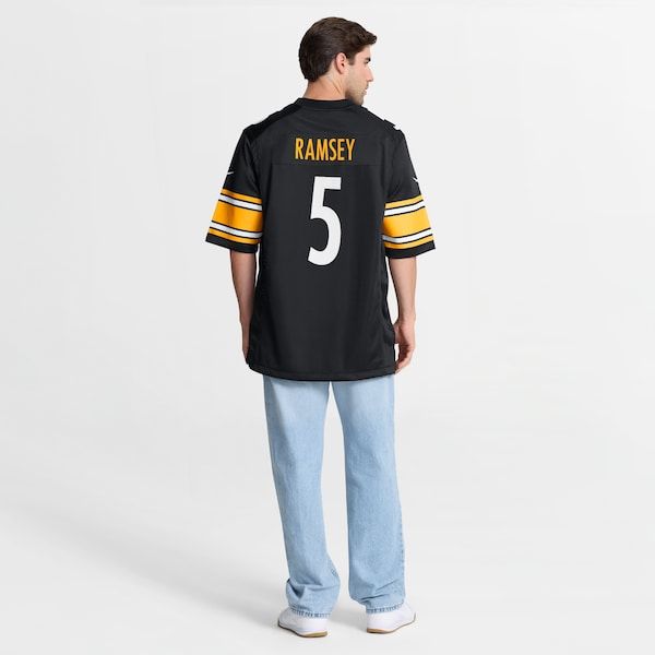 Custom Jalen Ramsey Pittsburgh Steelers Game Jersey Black
