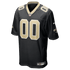 Custom New Orleans Saints Custom Game Jersey Black