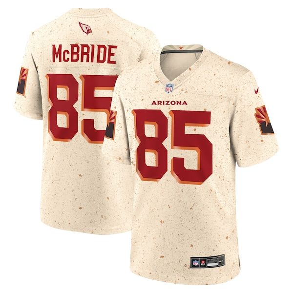 Custom Trey McBride Arizona Cardinals Game Jersey Natural