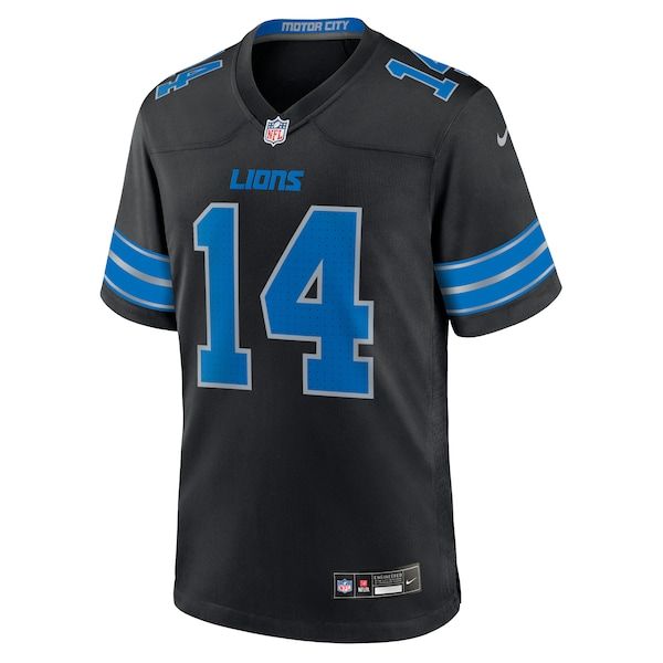 Custom Amon-Ra St. Brown Detroit Lions Alternate Game Jersey Black