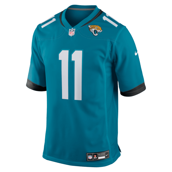 Custom Parker Washington Jacksonville Jaguars Game Jersey Teal