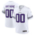 Custom Minnesota Vikings Custom Alternate Game Jersey White