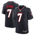 Custom C.J. Stroud Houston Texans Game Jersey Navy