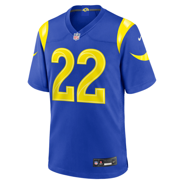 Custom Trent McDuffie Los Angeles Rams Game Jersey Royal