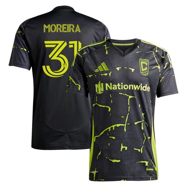 Customized Steven Moreira Columbus Crew 2025 The Goosebumps Kit Replica Jersey Black