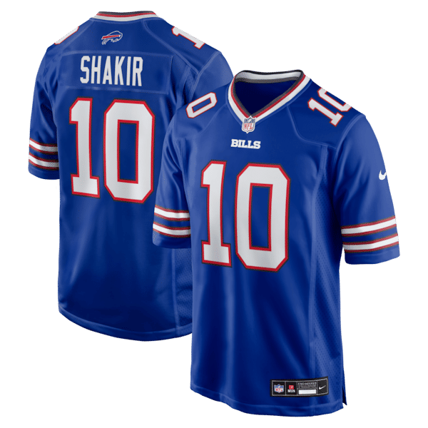 Custom Khalil Shakir Buffalo Bills Game Jersey Royal