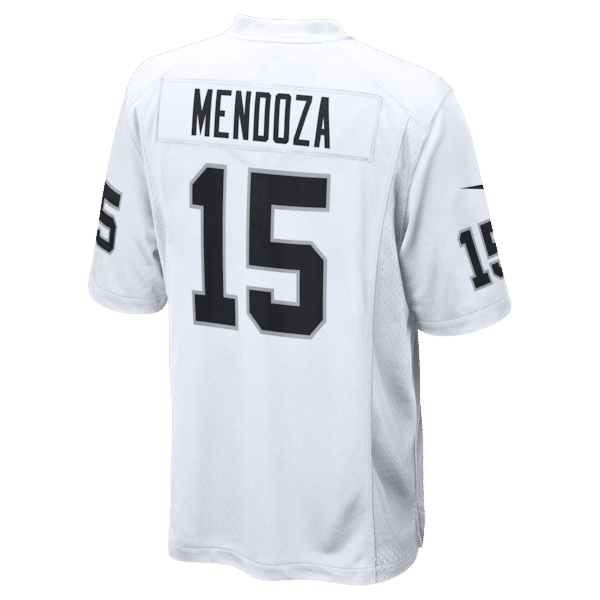 Custom Fernando Mendoza Las Vegas Raiders Game Jersey White
