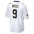 Custom Drew Brees New Orleans Saints Game Jersey White