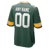 Custom Green Bay Packers Custom Game Jersey Green