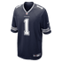 Custom Number 1 Dad Dallas Cowboys Game Jersey Navy