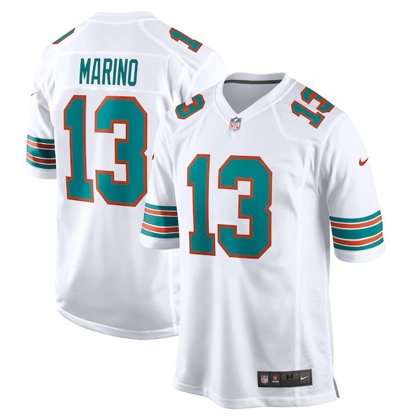 Custom Dan Marino Miami Dolphins Retired Player Game Jersey White