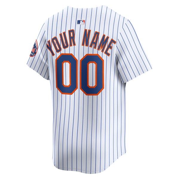 Custom New York Mets Home Limited Custom Jersey White