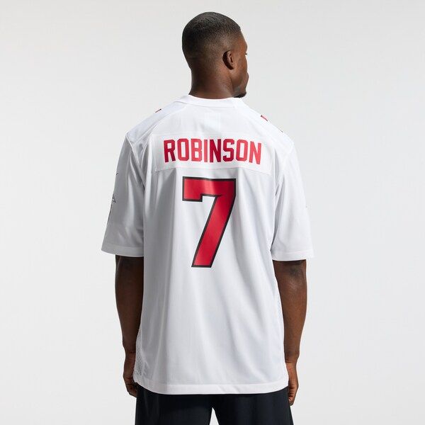 Custom Bijan Robinson Atlanta Falcons Game Jersey White